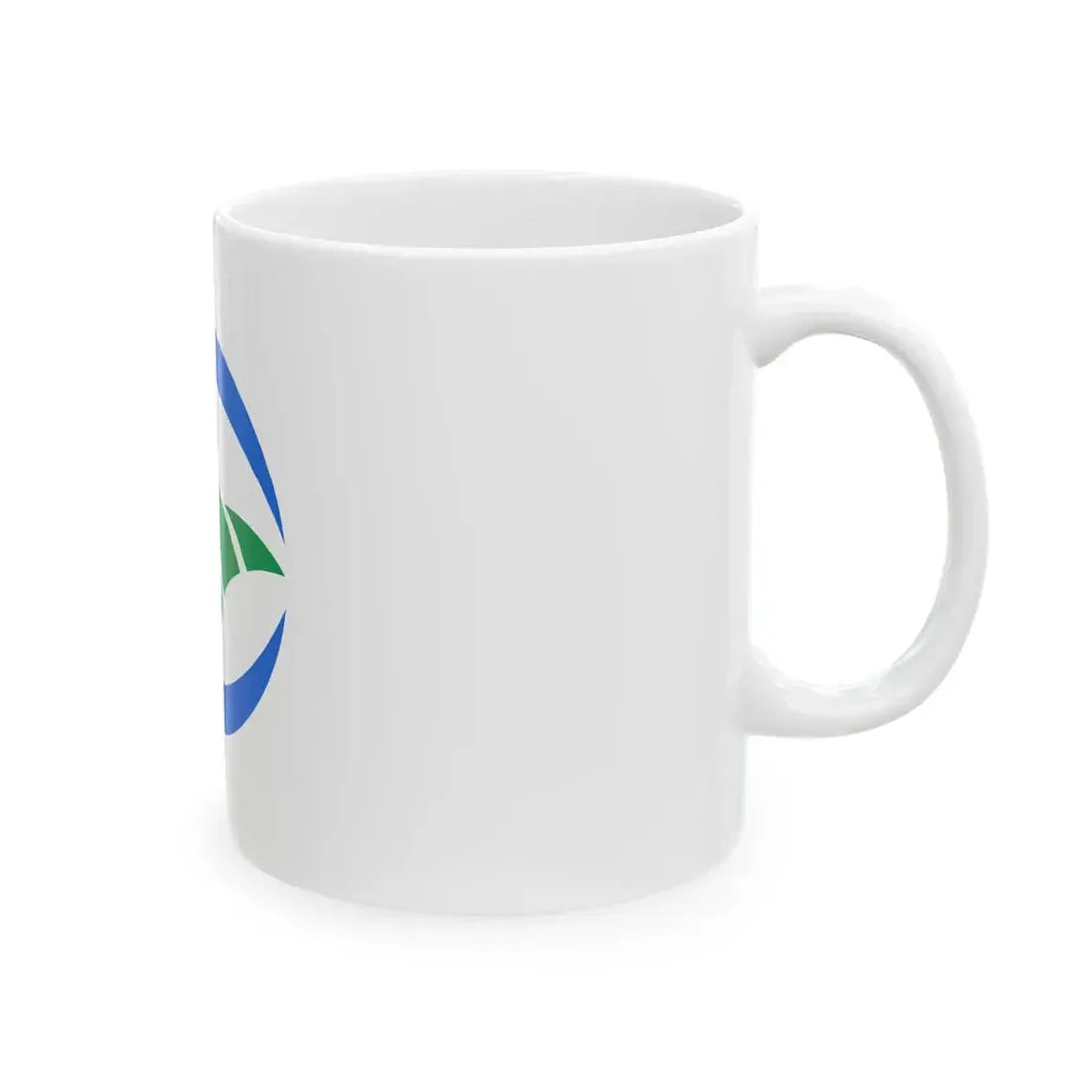 Flag of Mima Tokushima no text (Japan) White Coffee Mug - Go Mug Yourself