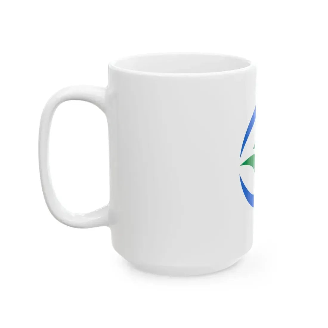Flag of Mima Tokushima no text (Japan) White Coffee Mug - Go Mug Yourself