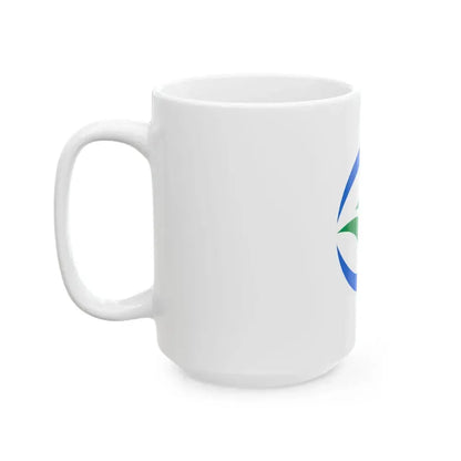 Flag of Mima Tokushima no text (Japan) White Coffee Mug - Go Mug Yourself