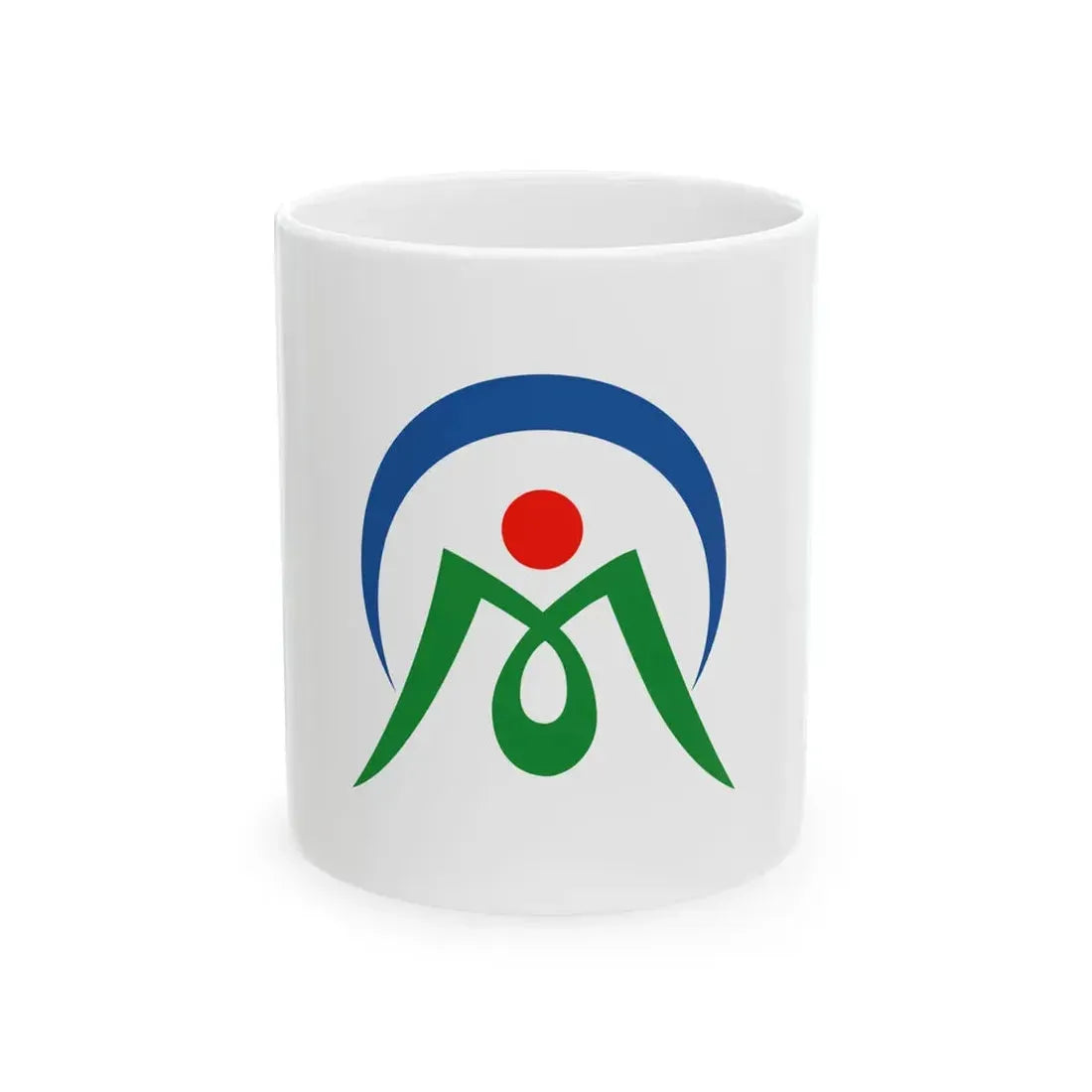 Flag of Mimasaka Okayama (Japan) White Coffee Mug 11oz - Go Mug Yourself