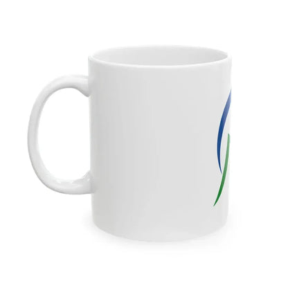 Flag of Mimasaka Okayama (Japan) White Coffee Mug - Go Mug Yourself