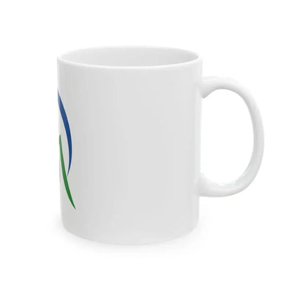 Flag of Mimasaka Okayama (Japan) White Coffee Mug - Go Mug Yourself