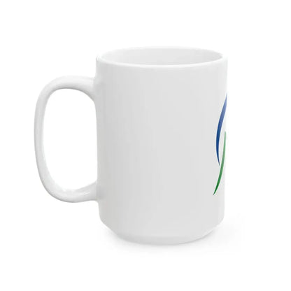 Flag of Mimasaka Okayama (Japan) White Coffee Mug - Go Mug Yourself