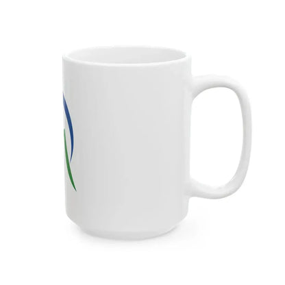 Flag of Mimasaka Okayama (Japan) White Coffee Mug - Go Mug Yourself