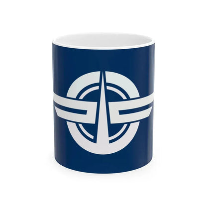 Flag of Minakami Gunma 1964-2005 (Japan) White Coffee Mug 11oz - Go Mug Yourself