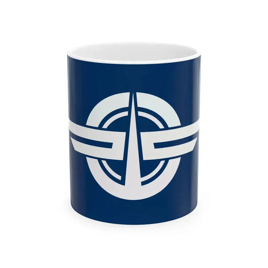 Flag of Minakami Gunma 1964-2005 (Japan) White Coffee Mug 11oz - Go Mug Yourself