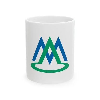 Flag of Minami-Alps Yamanashi (Japan) White Coffee Mug 11oz - Go Mug Yourself