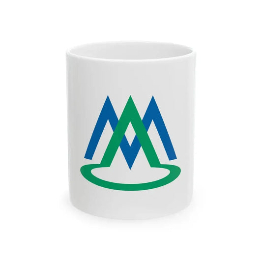 Flag of Minami-Alps Yamanashi (Japan) White Coffee Mug 11oz - Go Mug Yourself
