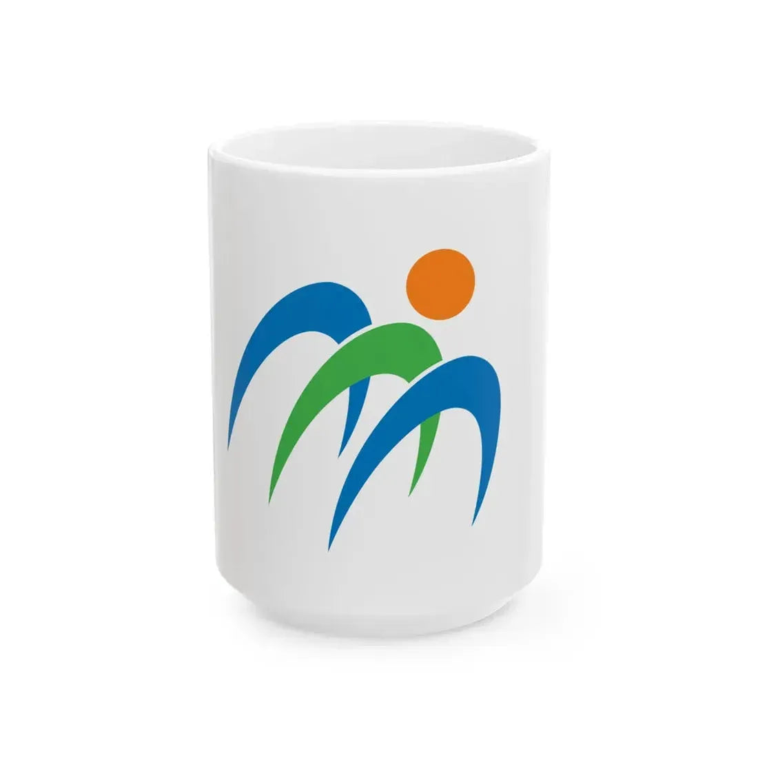 Flag of Minami Tokushima (Japan) White Coffee Mug 15oz - Go Mug Yourself
