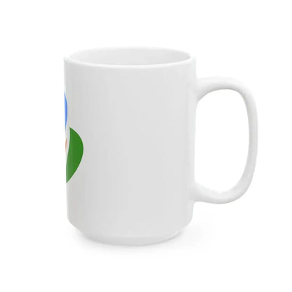 Flag of Minamiaizu Fukushima (Japan) White Coffee Mug - Go Mug Yourself