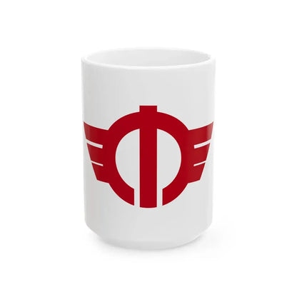 Flag of Minamiashigara Kanagawa (Japan) White Coffee Mug 15oz - Go Mug Yourself