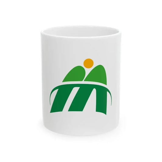 Flag of Minamiaso Kumamoto (Japan) White Coffee Mug 11oz - Go Mug Yourself
