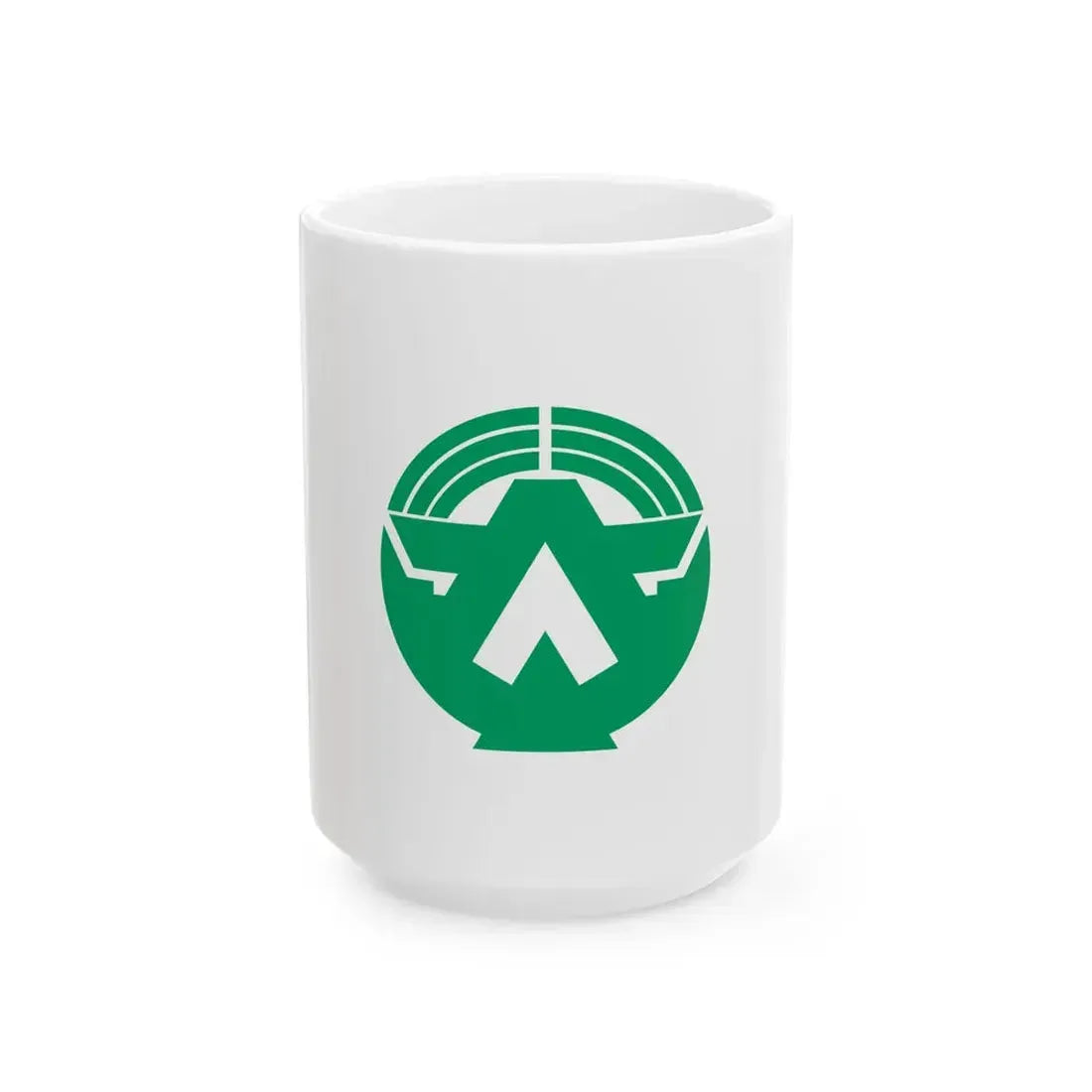 Flag of Minamidaito Okinawa (Japan) White Coffee Mug 15oz - Go Mug Yourself