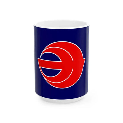 Flag of Minamimaki Nagano (Japan) White Coffee Mug 15oz - Go Mug Yourself