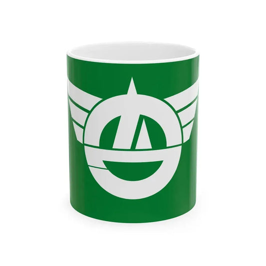 Flag of Minamiminowa Nagano (Japan) White Coffee Mug 11oz - Go Mug Yourself