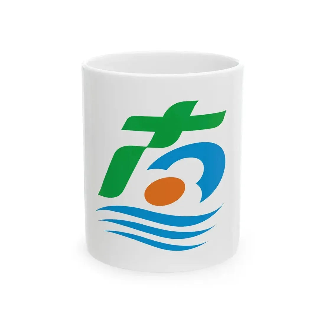 Flag of Minamisanriku Miyagi (Japan) White Coffee Mug 11oz - Go Mug Yourself