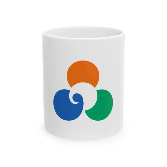 Flag of Minamisoma Fukushima (Japan) White Coffee Mug 11oz - Go Mug Yourself