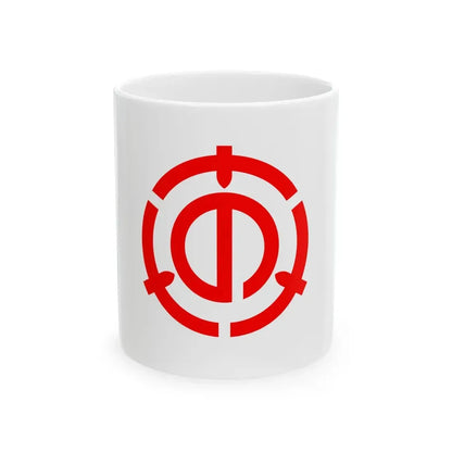 Flag of Minano Saitama (Japan) White Coffee Mug 11oz - Go Mug Yourself