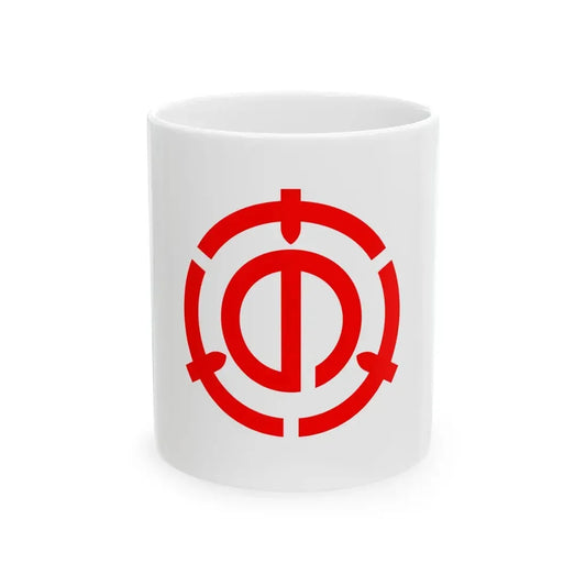 Flag of Minano Saitama (Japan) White Coffee Mug 11oz - Go Mug Yourself