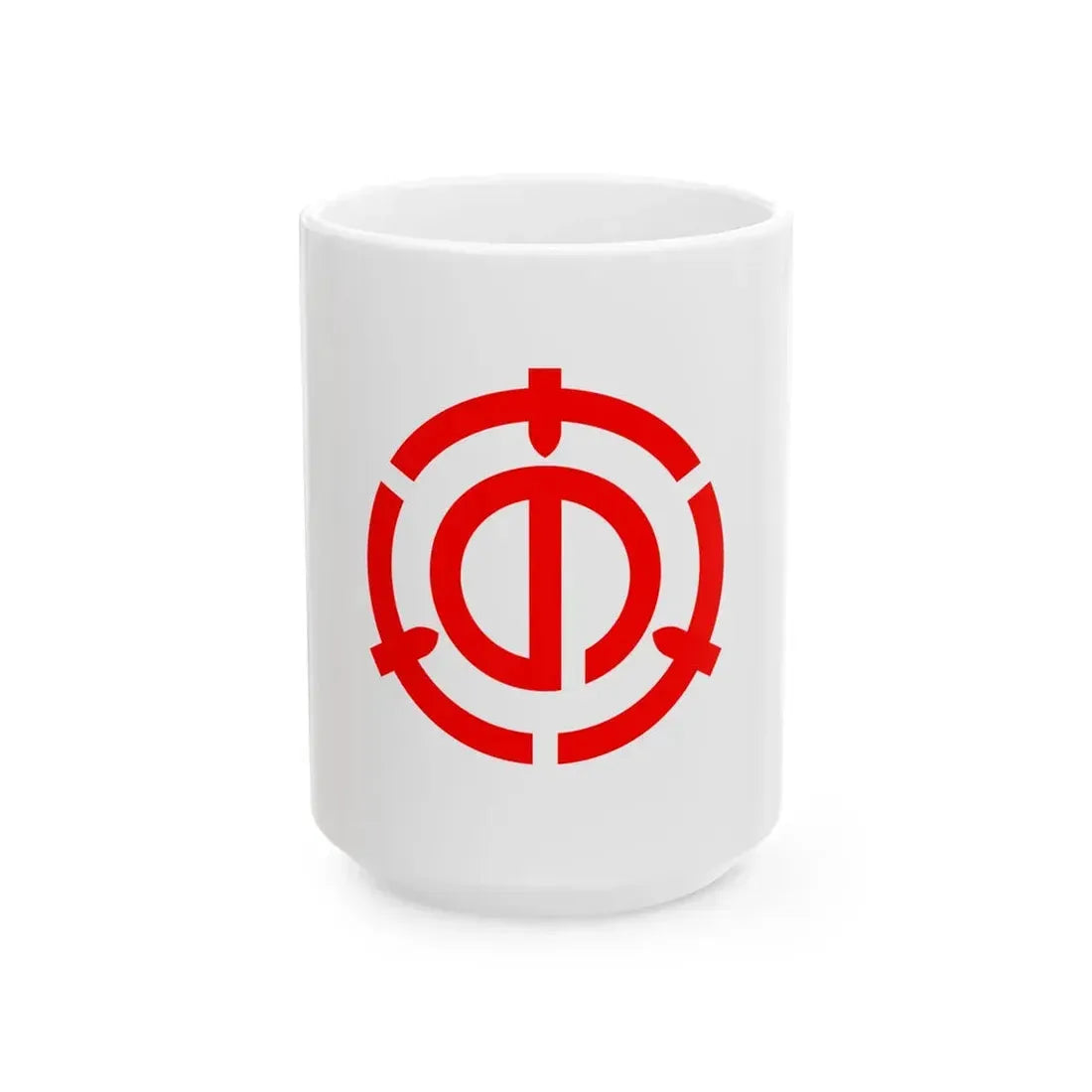 Flag of Minano Saitama (Japan) White Coffee Mug 15oz - Go Mug Yourself