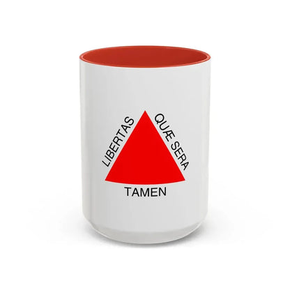 Flag of Minas Gerais Brazil - Accent Coffee Mug 15oz Red - Go Mug Yourself