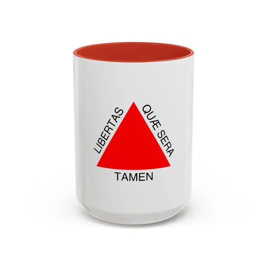 Flag of Minas Gerais Brazil - Accent Coffee Mug 15oz Red - Go Mug Yourself