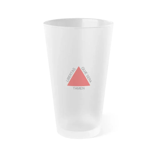 Flag of Minas Gerais Brazil - Frosted Pint Glass 16oz 16oz Frosted - Go Mug Yourself