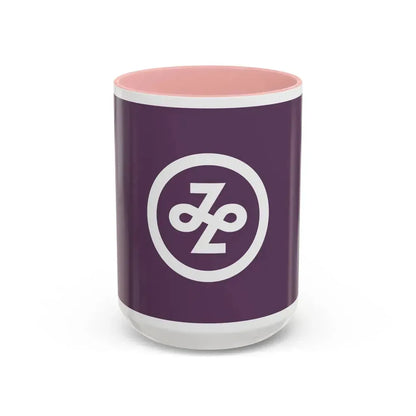 Flag of Minato Tokyo Japan - Accent Coffee Mug 15oz Pink - Go Mug Yourself