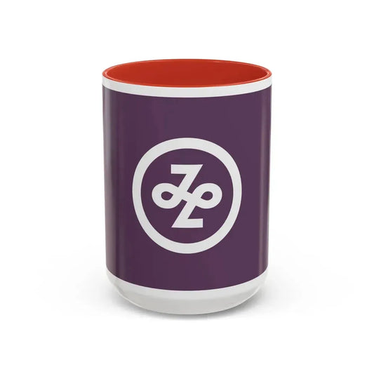 Flag of Minato Tokyo Japan - Accent Coffee Mug 15oz Red - Go Mug Yourself