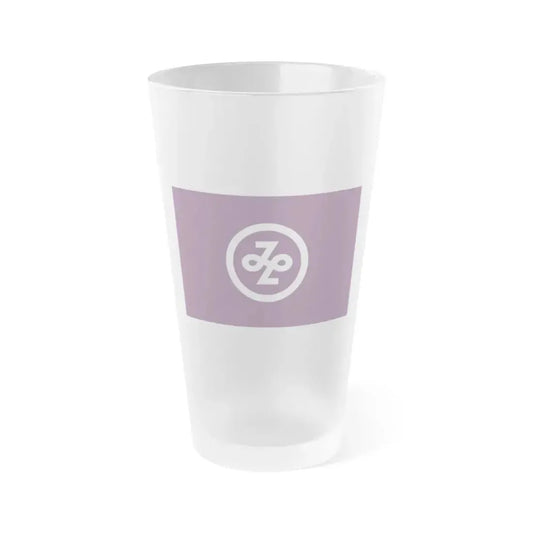 Flag of Minato Tokyo Japan - Frosted Pint Glass 16oz 16oz Frosted - Go Mug Yourself