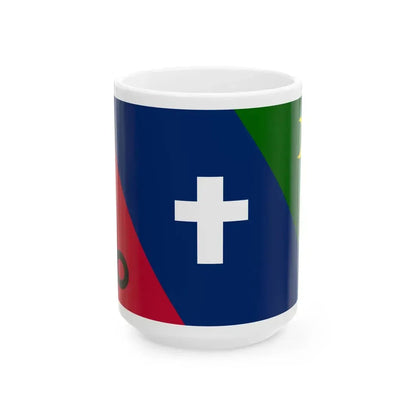 Flag of Mindanao Alexander Noble 1990 (Philippines) White Coffee Mug 15oz - Go Mug Yourself