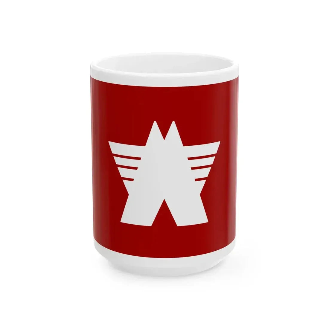 Flag of Mine Yamaguchi 1954-2008 (Japan) White Coffee Mug 15oz - Go Mug Yourself