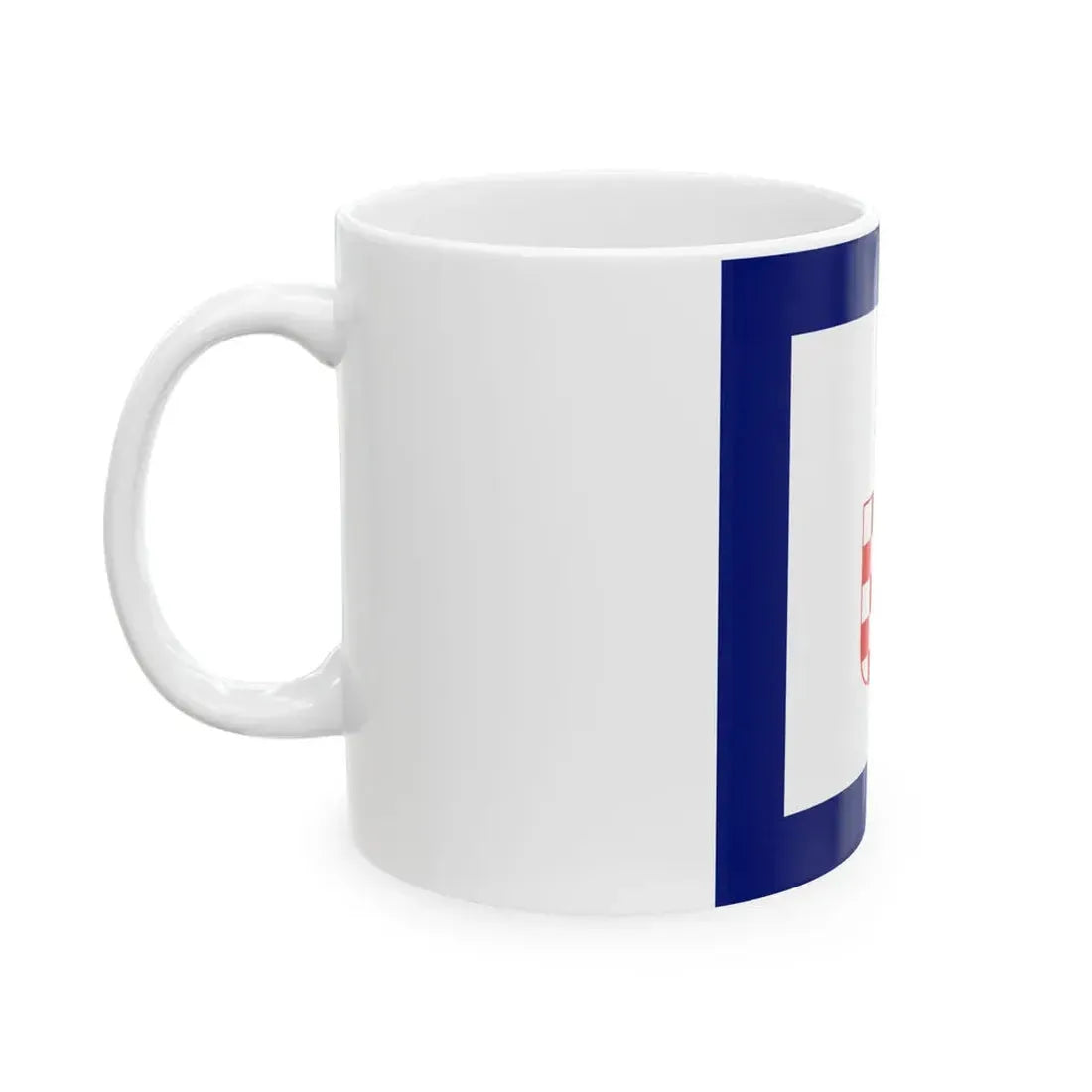Flag of Minister in Independent State of Croatia (Croatia) White Coffee Mug - Go Mug Yourself