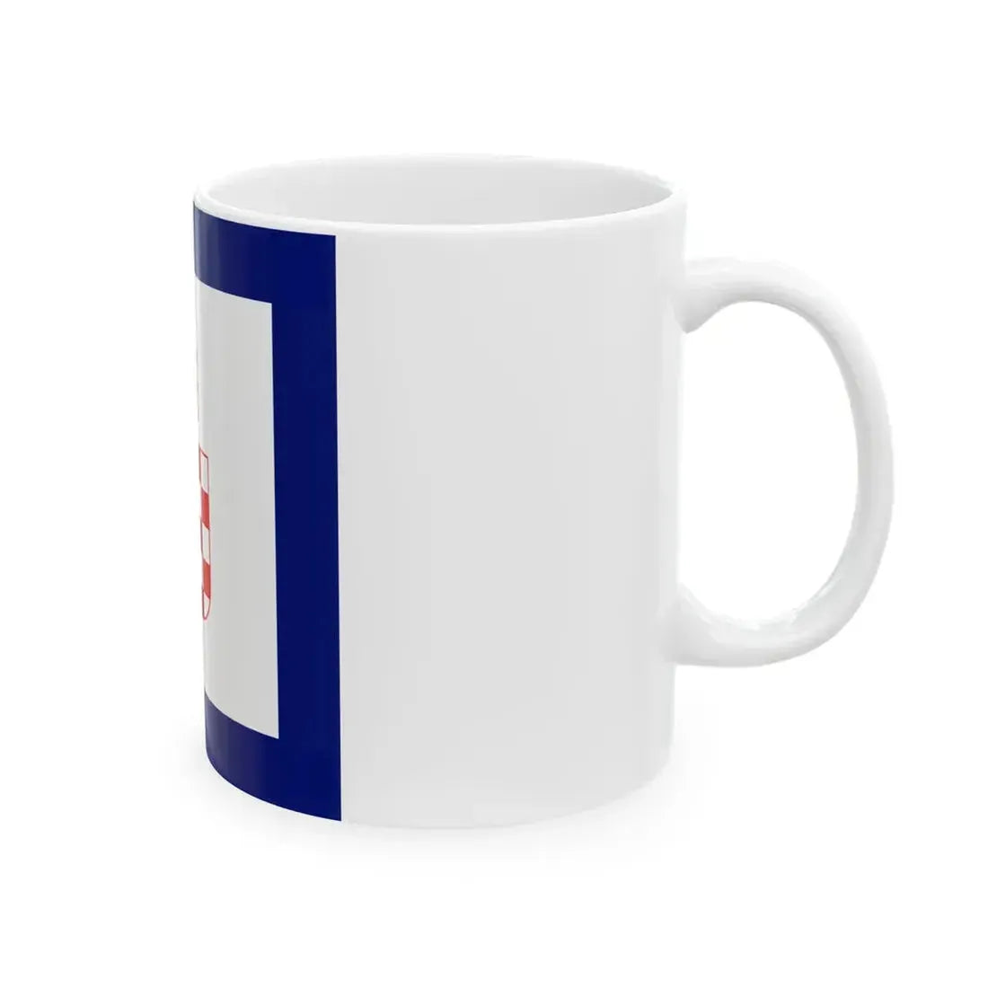 Flag of Minister in Independent State of Croatia (Croatia) White Coffee Mug - Go Mug Yourself