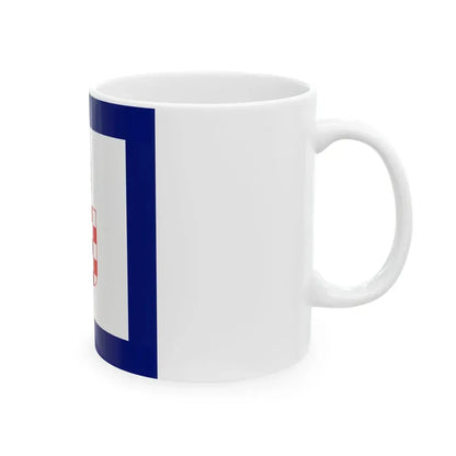 Flag of Minister in Independent State of Croatia (Croatia) White Coffee Mug - Go Mug Yourself