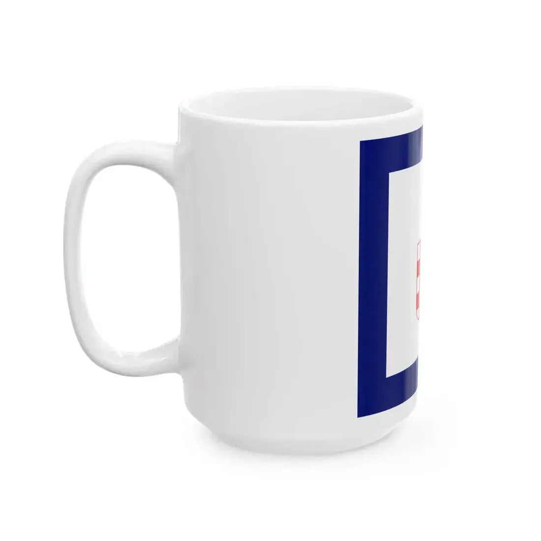 Flag of Minister in Independent State of Croatia (Croatia) White Coffee Mug - Go Mug Yourself