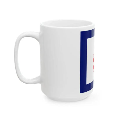 Flag of Minister in Independent State of Croatia (Croatia) White Coffee Mug - Go Mug Yourself
