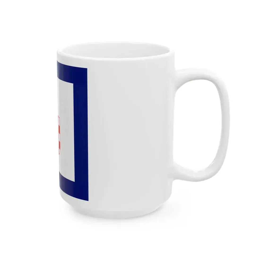 Flag of Minister in Independent State of Croatia (Croatia) White Coffee Mug - Go Mug Yourself