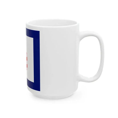 Flag of Minister in Independent State of Croatia (Croatia) White Coffee Mug - Go Mug Yourself