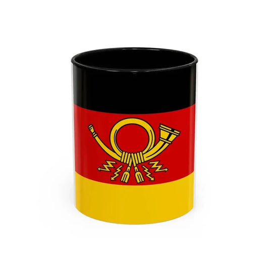 Flag of Minister of Deutsche Bundespost Germany - Accent Coffee Mug 11oz Black - Go Mug Yourself