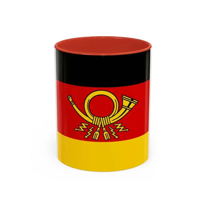 Flag of Minister of Deutsche Bundespost Germany - Accent Coffee Mug 11oz Red - Go Mug Yourself