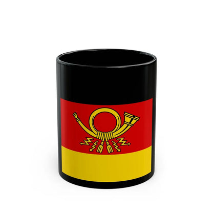 Flag of Minister of Deutsche Bundespost Germany - Black Coffee Mug-11oz-Go Mug Yourself