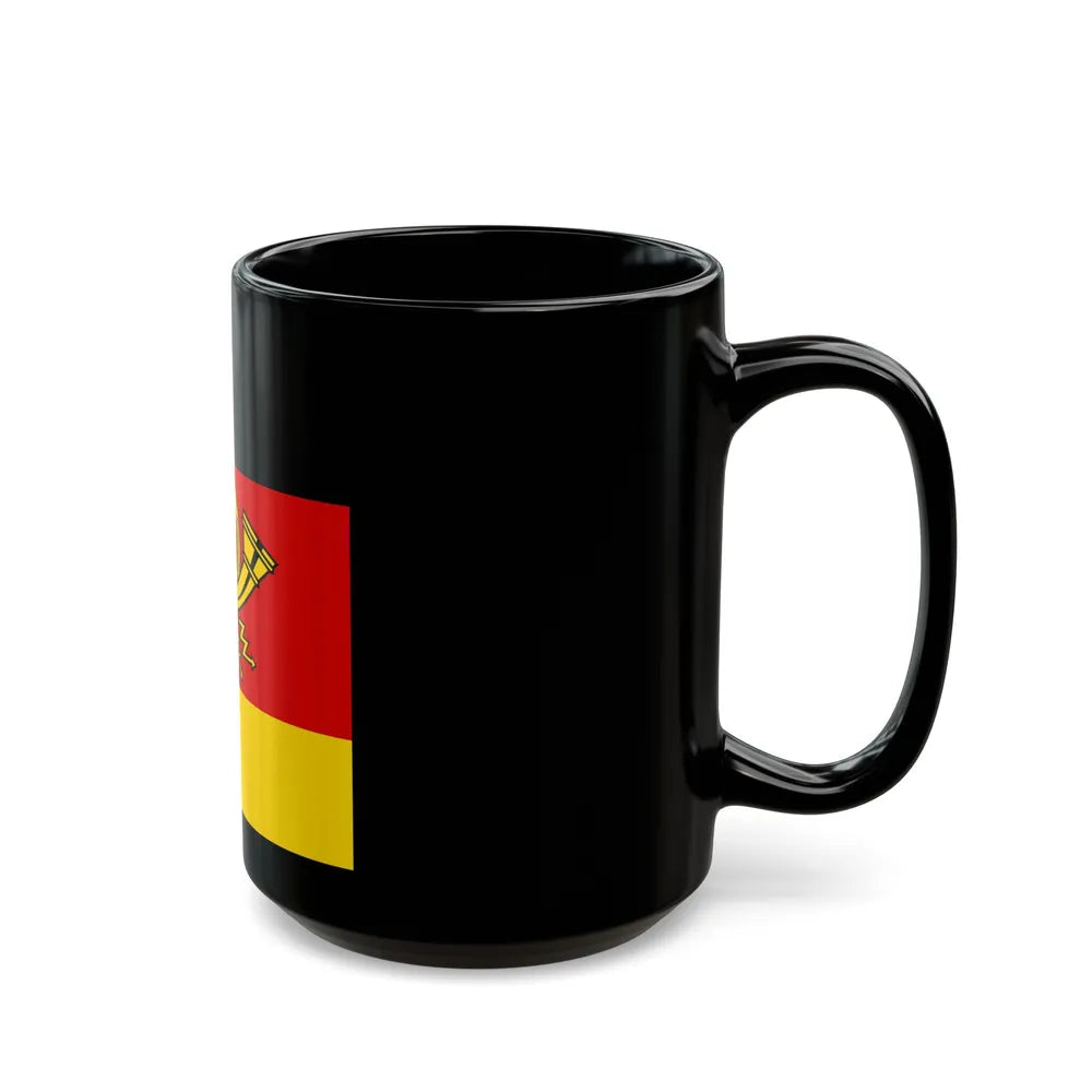 Flag of Minister of Deutsche Bundespost Germany - Black Coffee Mug-Go Mug Yourself