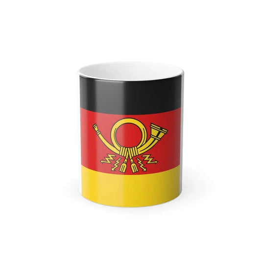 Flag of Minister of Deutsche Bundespost Germany - Color Changing Coffee Mug 11oz - Go Mug Yourself