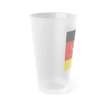Flag of Minister of Deutsche Bundespost Germany - Frosted Pint Glass 16oz - Go Mug Yourself