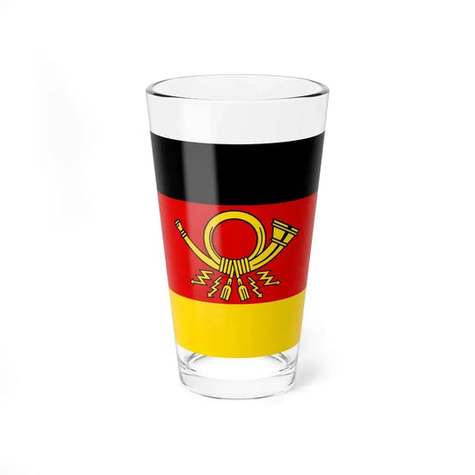 Flag of Minister of Deutsche Bundespost Germany - Pint Glass 16oz 16oz - Go Mug Yourself