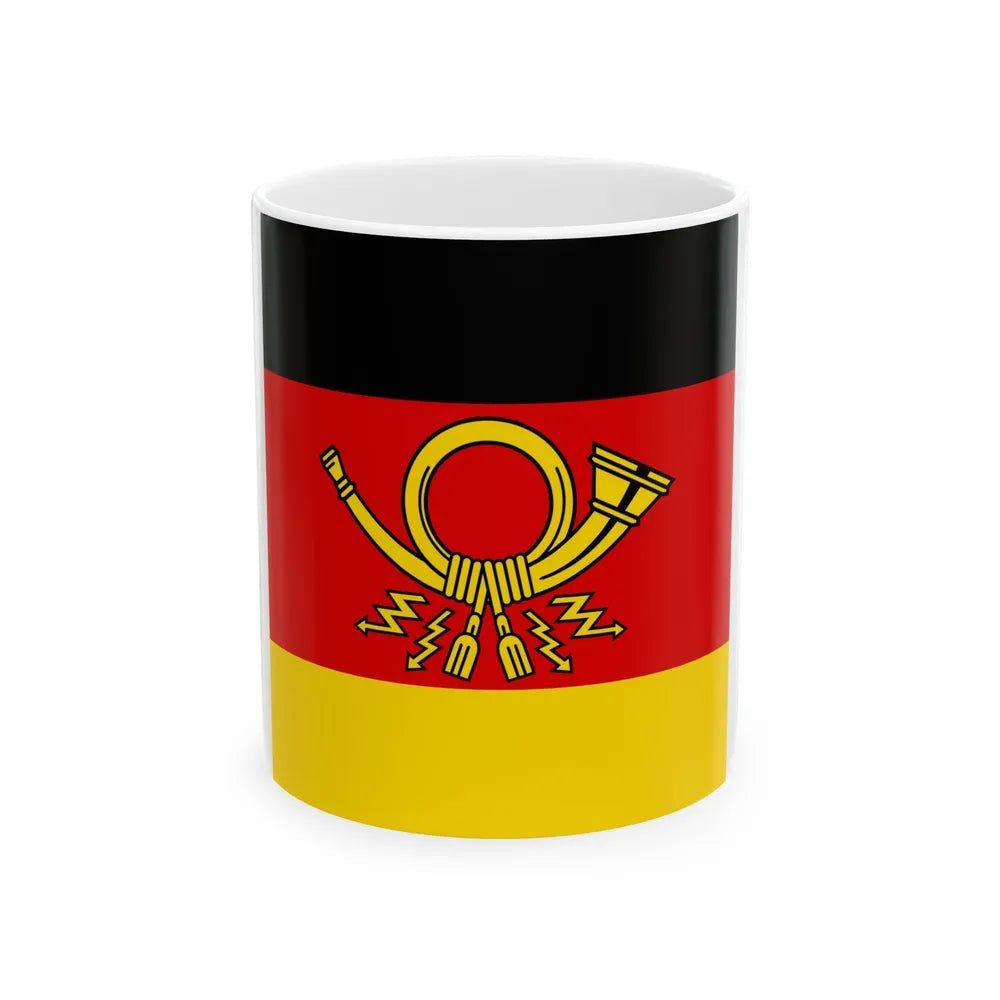 Flag of Minister of Deutsche Bundespost Germany - White Coffee Mug-11oz-Go Mug Yourself