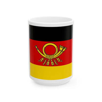 Flag of Minister of Deutsche Bundespost Germany - White Coffee Mug-15oz-Go Mug Yourself