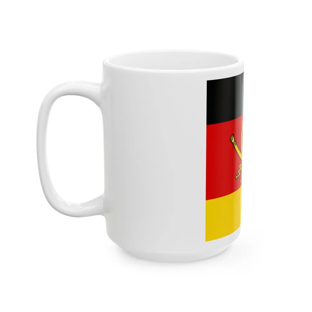 Flag of Minister of Deutsche Bundespost Germany - White Coffee Mug-Go Mug Yourself