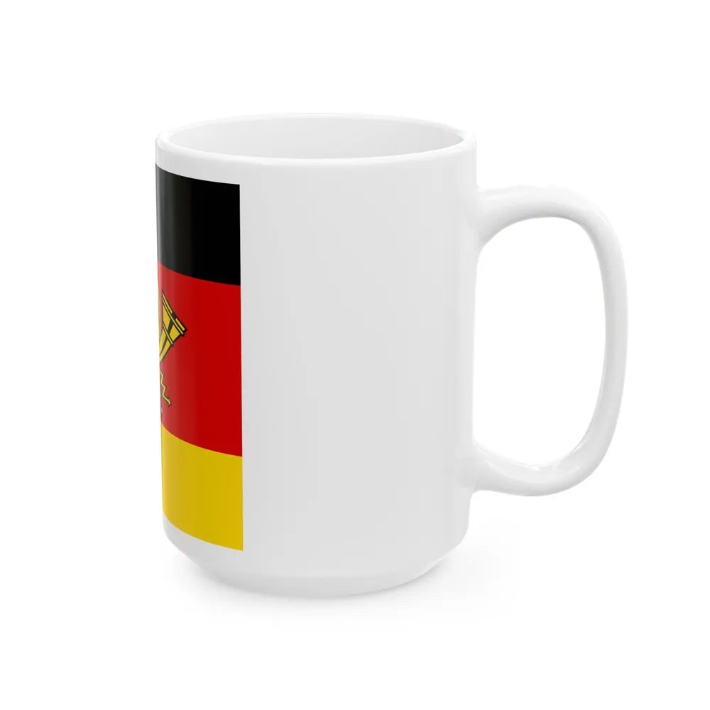 Flag of Minister of Deutsche Bundespost Germany - White Coffee Mug-Go Mug Yourself